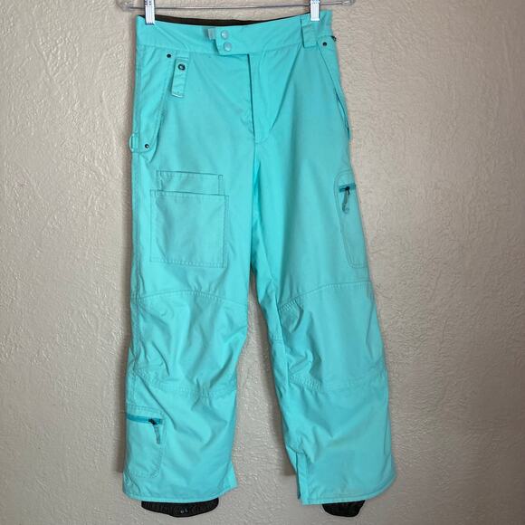 Burton Girl's Mint Green Snowboard Pants Size XL - Picture 1 of 14
